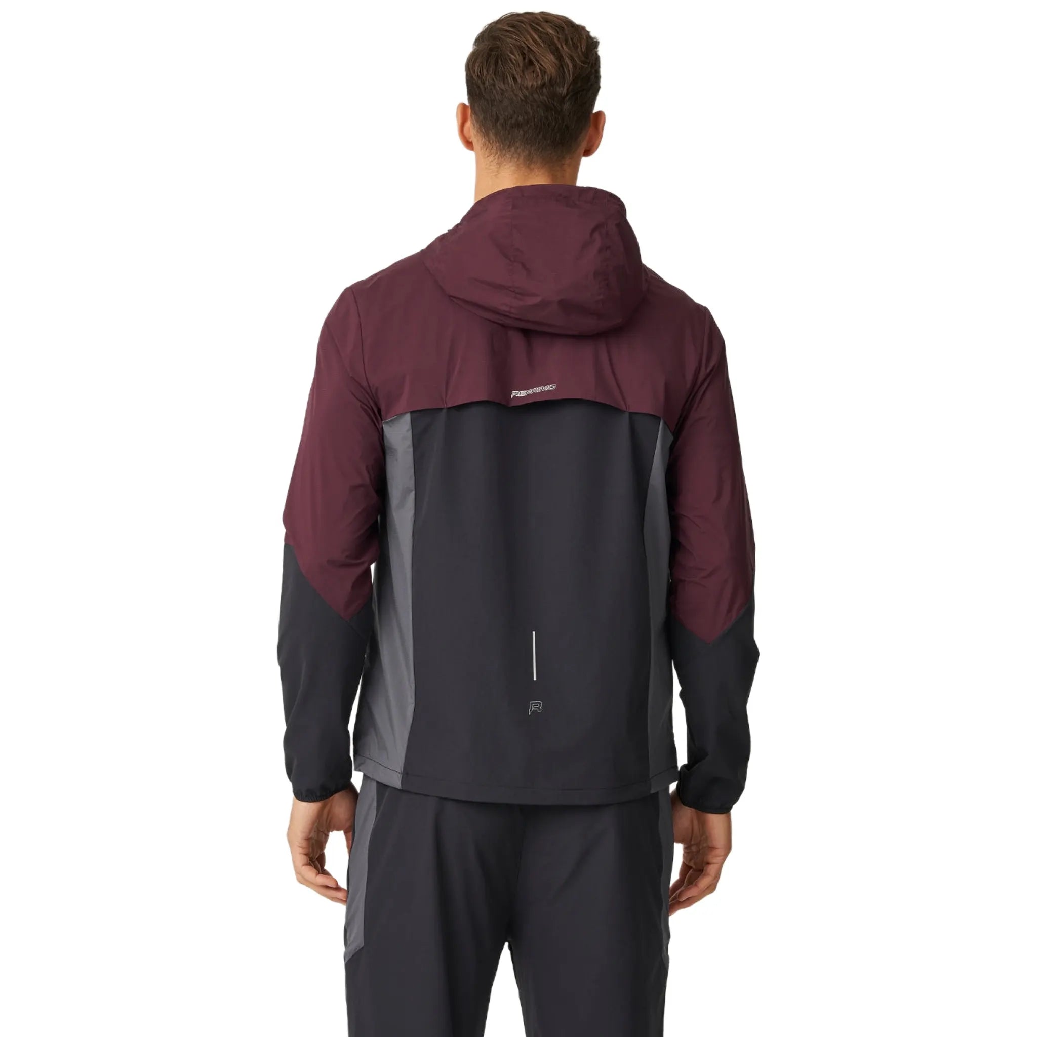 Back View of Reprimo Impact Burgundy Obsidian Windbreaker REP254-282